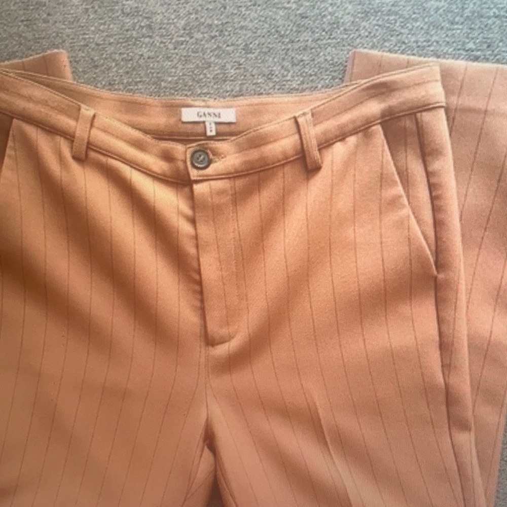 GANNI Cropped 1463 Moscow Tailor Trouser Pants Size Small